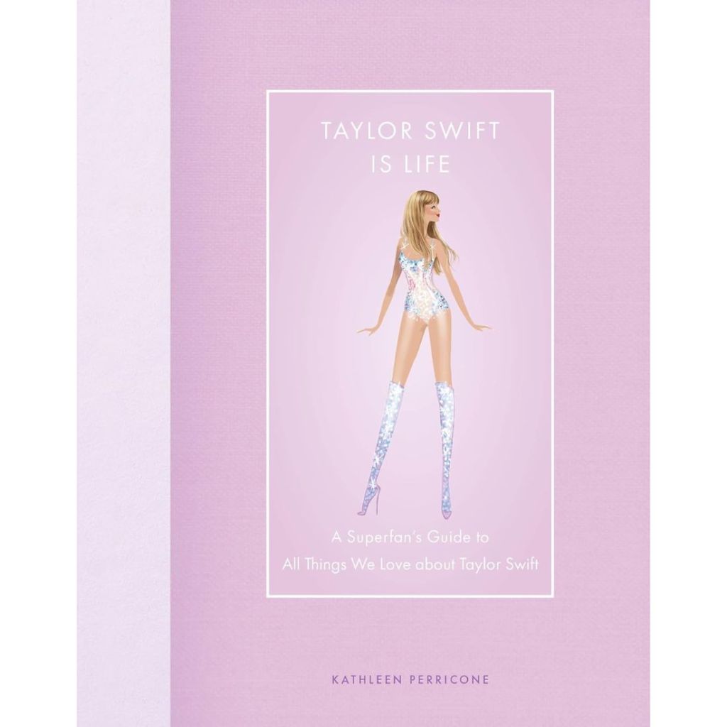 purple book with taylor swift illustration